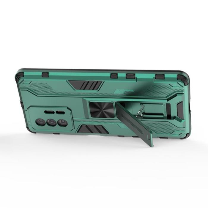 A-One Brand - Hybrid Kick Stand Skal Xiaomi 11T / 11T Pro - Grön