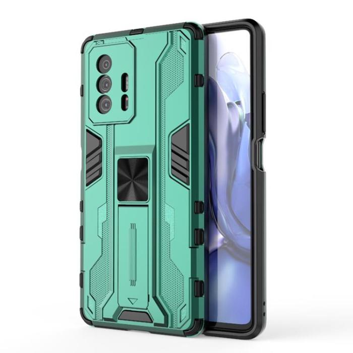 A-One Brand - Hybrid Kick Stand Skal Xiaomi 11T / 11T Pro - Grön