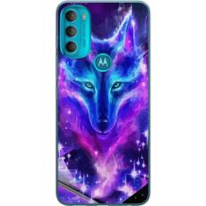 iSecrets - Mobilskal till Motorola Moto G71 5G med Neon Varg