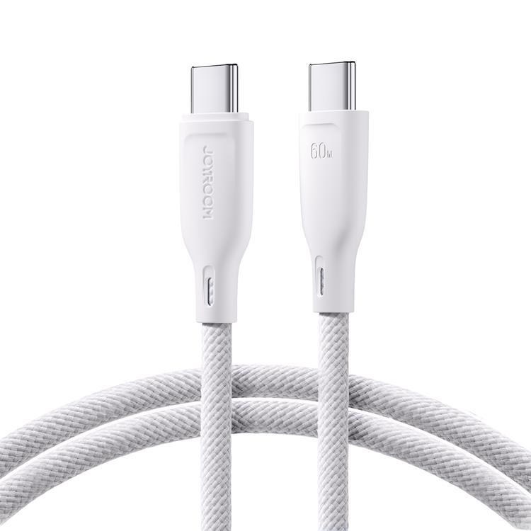 Joyroom USB-C till USB-C kabel 60W 1m Multi-Color - Vit | 3541 | AlltMobil