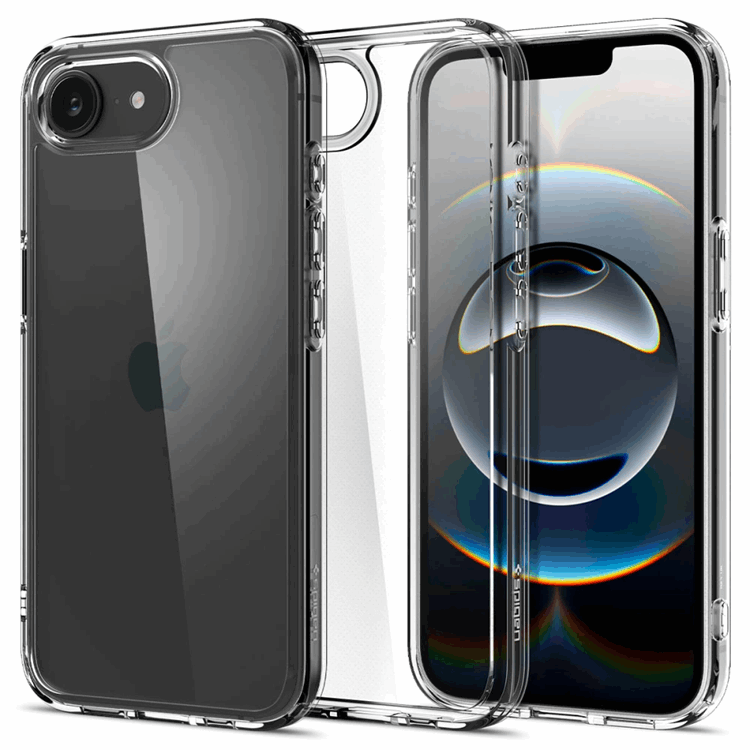 Spigen iPhone 16e Mobilskal Ultra Hybrid - Crystal Clear | 2353 | AlltMobil