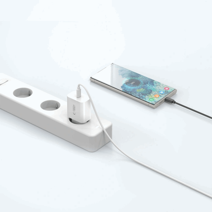 Tech-Protect - Tech-Protect Snabbladdare NC 20W 1-Ports PD 20W + Type-C Kabel