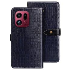 IDEWEI - IDEWEI Oppo Find X9 Pro Pl&aring;nboksfodral Konstl&auml;der Flip - Bl&aring;