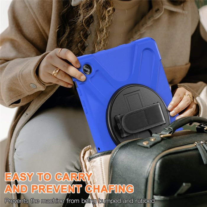 A-One Brand - Galaxy Tab A9 Plus Mobilskal Silikon Rotary Kickstand