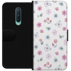 iSecrets - Plånboksfodral till OnePlus 8 med Blommor och fjärillar
