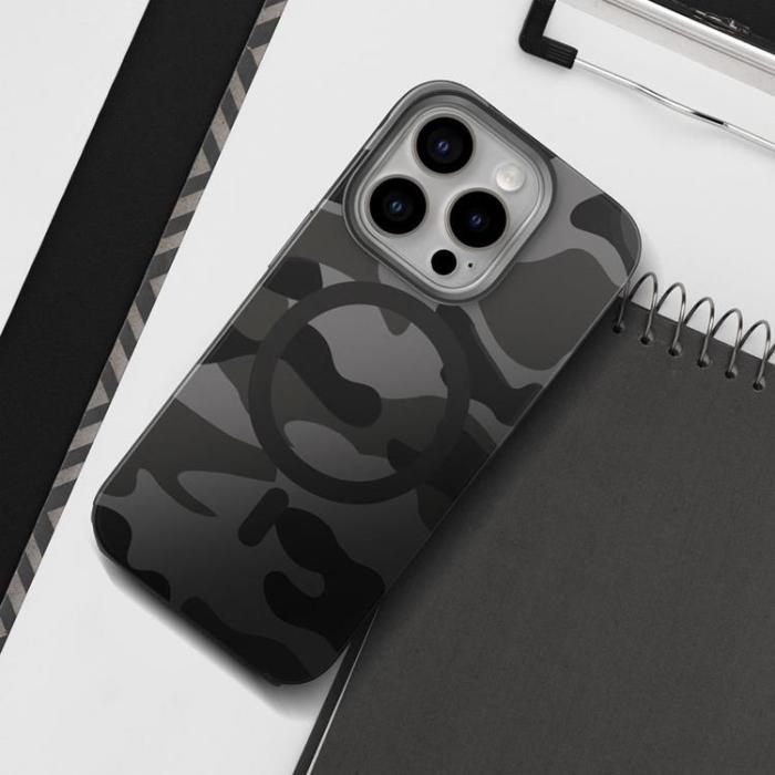 Forcell - Forcell Galaxy S25 Ultra Mobilskal Magsafe Levels - Svart Camo