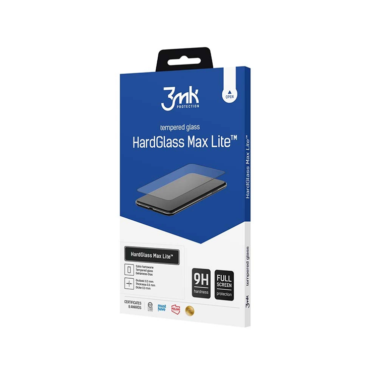 3MK iPhone 13/13 Pro Härdat Glas Skärmskydd HG Max Lite- Svart | 5468 | AlltMobil