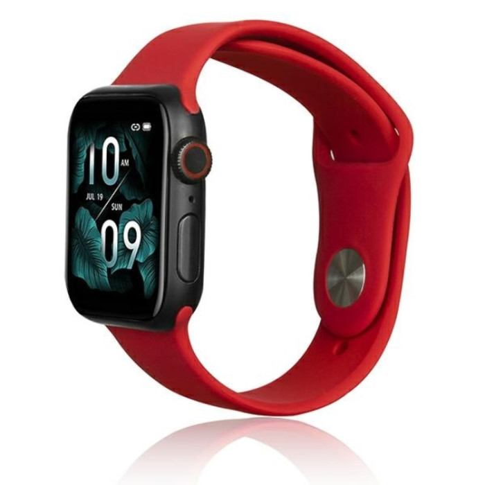Beline - Beline Apple Watch (38/40/41mm) Armband Silikon - Röd