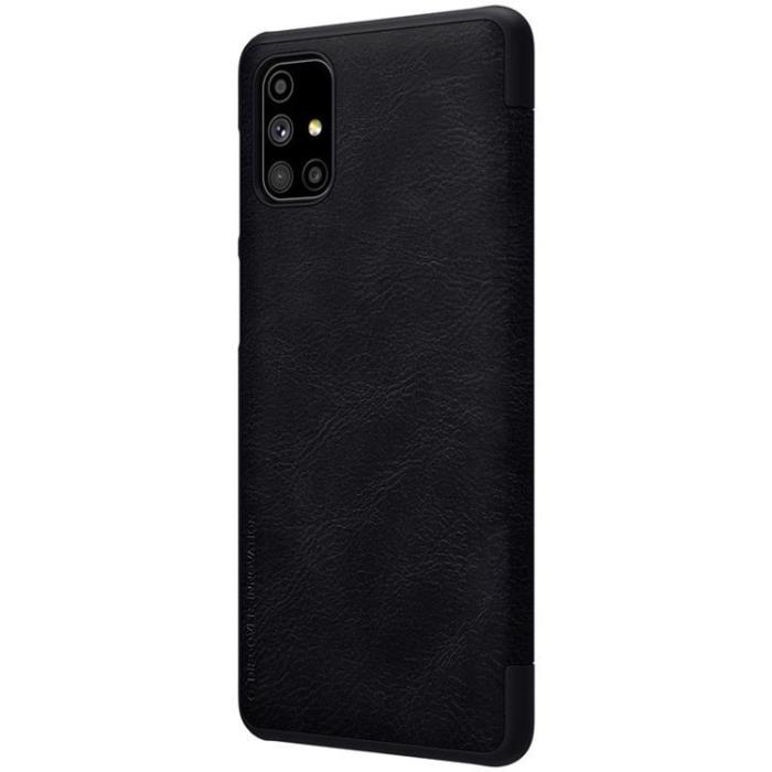 UTGATT1 - Nillkin Qin Läder Fodral Samsung Galaxy M51 5G - Svart