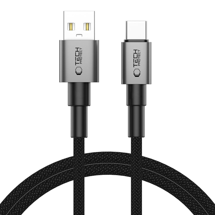 Tech-Protect USB-C Till USB-A kabel Ultraboost 100CM 15W - Grå | 3541 | AlltMobil