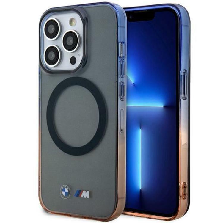 BMW iPhone 14 Pro Mobilskal Magsafe Gradient Bumper - Grå | 2353 | AlltMobil