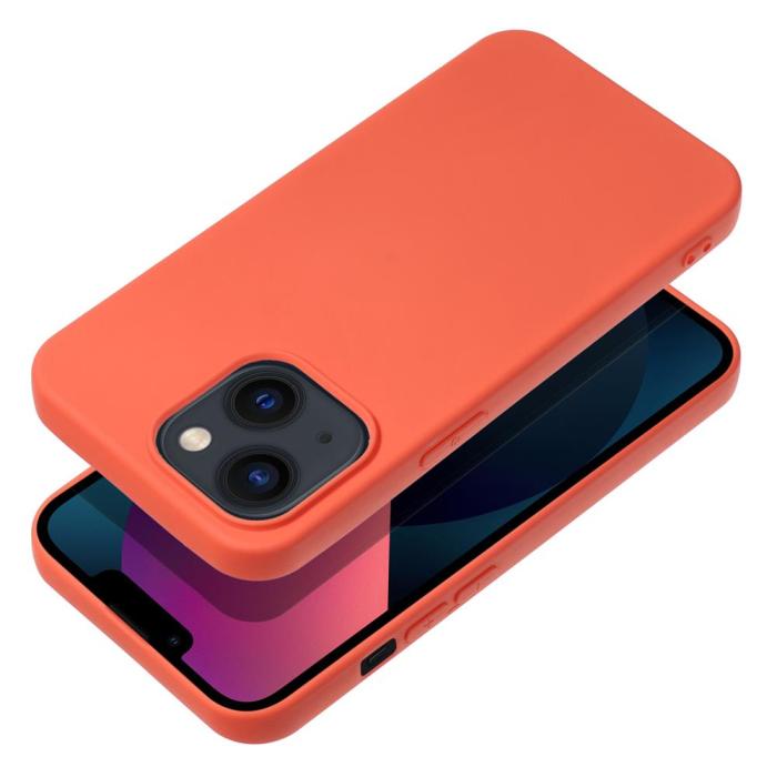 Forcell - Forcell iPhone 14 Skal Silikon Lite Mjukplast Rosa