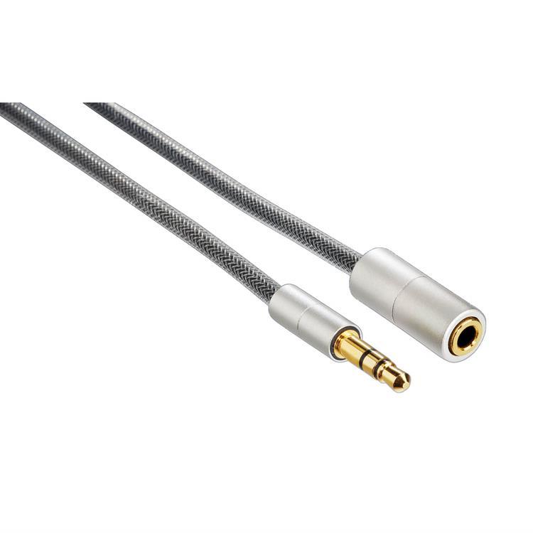 Hama Mobile Förlängningskab 3.5mm Aluline Fit iPhone 2m | 505295 | AlltMobil