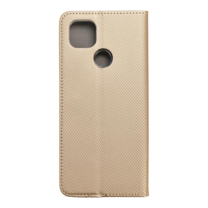 UTGATT1 - Moto G9 Power Plånboksfodral Smart Konstläder - Guld