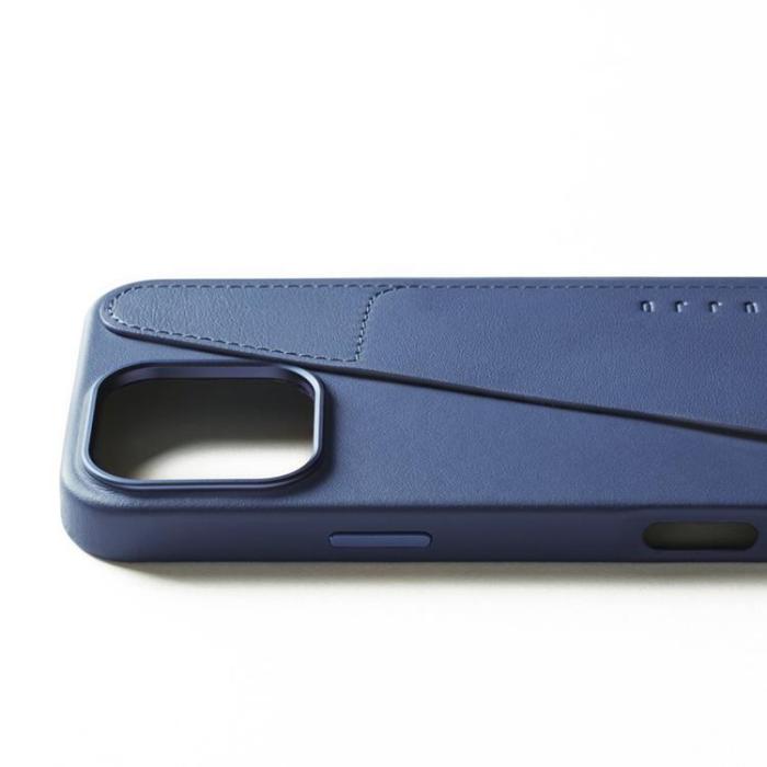Mujjo - Mujjo iPhone 16 Pro Max Mobilskal MagSafe Korthållare - Blå