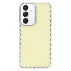 OEM - Rhinestone Samsung Galaxy S26 Skal TPU + PC - Glitter Ljusgul