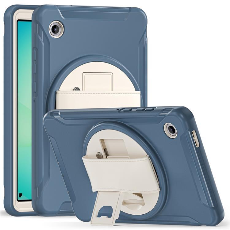 Galaxy Tab A11 Skal Rotary Kickstand med Handrem (Cornflower Blå) | 2353 | AlltMobil