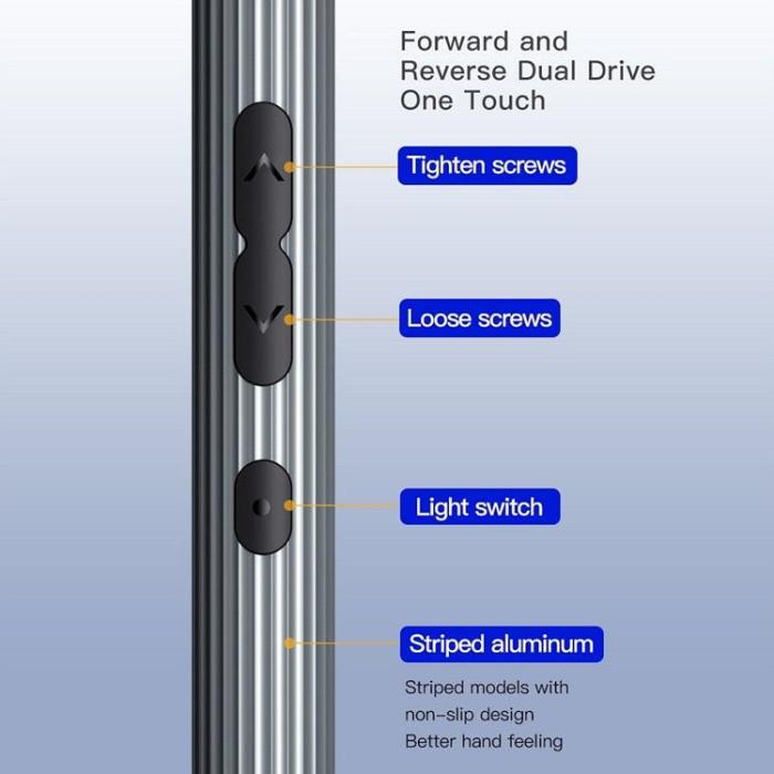 UF-TOOLS - UF-TOOLS - 58-i-1 N20 Elektrisk Skruvmejsel med Utbytbara Bits