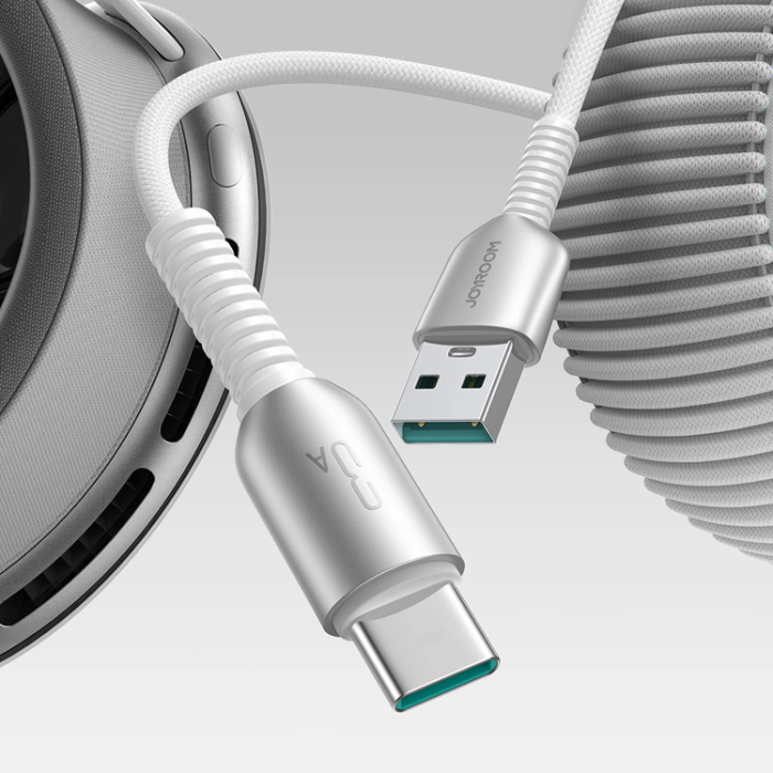 Joyroom - Joyroom S-A51 3A USB-A - USB-C Kabel 1.2m - Ljusgrå