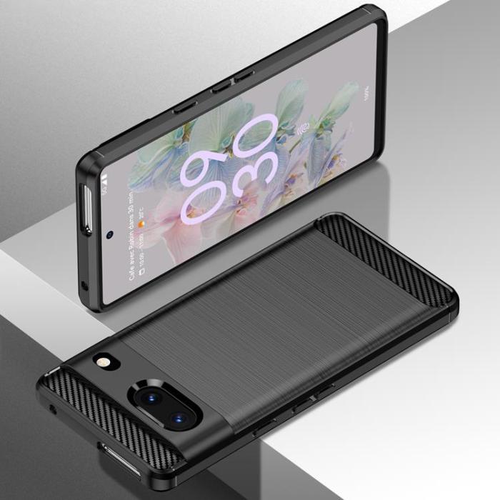 OEM - Carbon Google Pixel 7 Skal Flexible - Svart