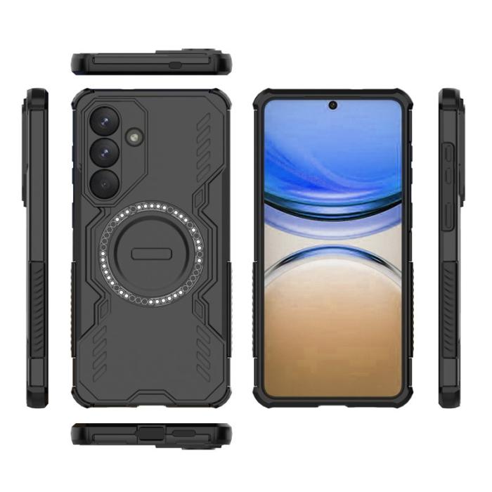 OEM - Mobilskal till Samsung Galaxy S26 Plus Magnetiskt Butterfly Armor PC + TPU Svart