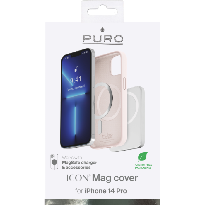 Puro - Puro iPhone 14 Pro Skal Icon Magsafe - Rose