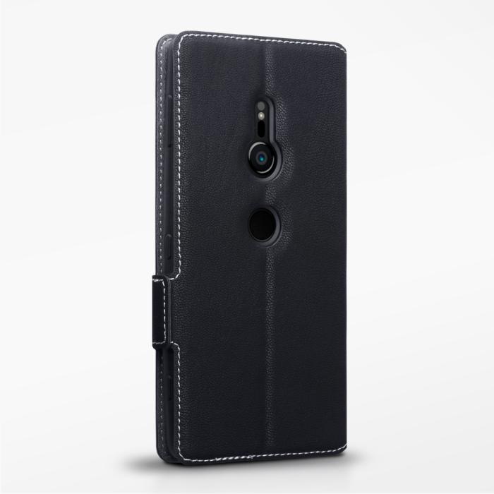 UTGATT4 - Qubits Plånboksfodral till Sony Xperia XZ2 - Svart
