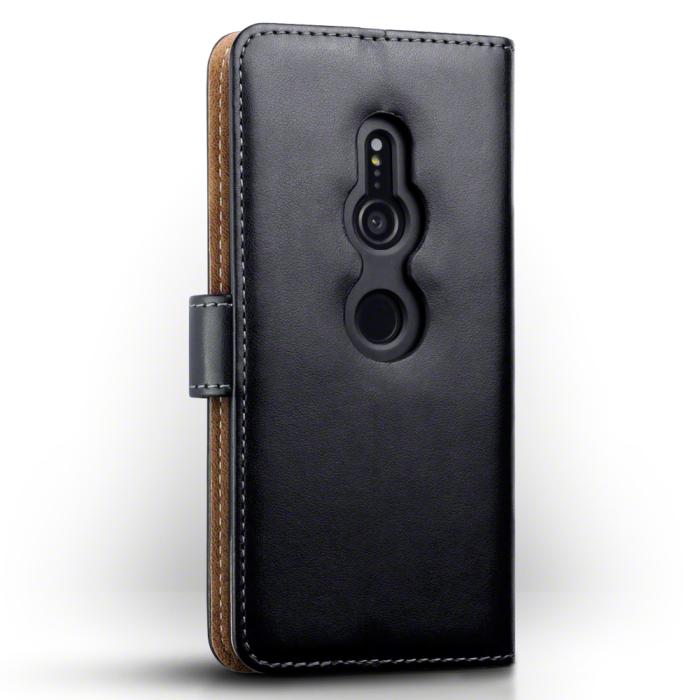 UTGATT5 - Qubits Plånboksfodral till Sony Xperia XZ2 - Svart