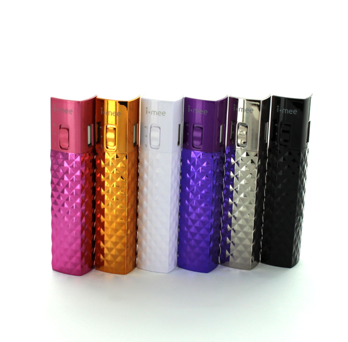 UTGATT5 - i-mee PowerTube Powerbank med ledlampa 3000 mAh - Lila