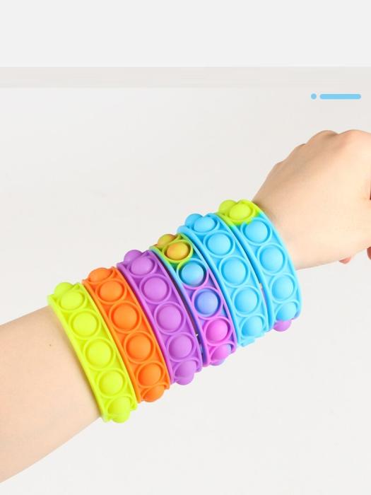 Fidget Toys - Pop it Fidget Toy - Flera Färger & Modeller - Armband - Flerfärgad