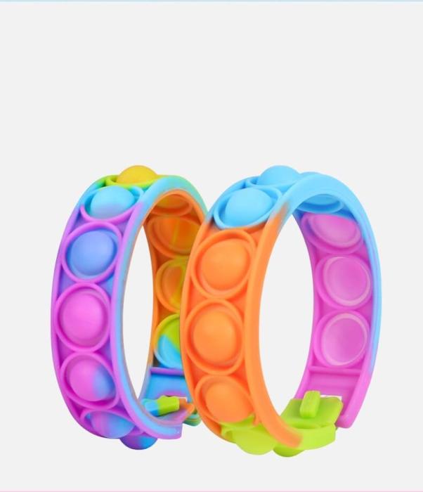 Fidget Toys - Pop it Fidget Toy - Flera Färger & Modeller - Armband - Flerfärgad