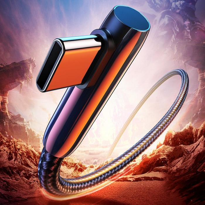 UTGATT4 - UGreen elbow USB-C Kabel 5 A snabb laddning 3.0 1 m Svart