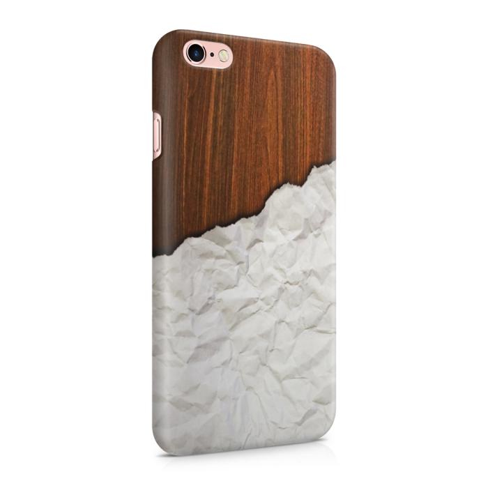 UTGATT5 - Skal till Apple iPhone 6(S) Plus - Wooden Crumbled Paper B