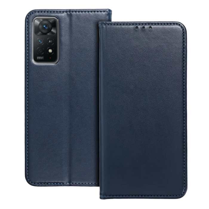 OEM - Xiaomi Redmi Note 14 Plånboksfodral Smart Magneto - Marinblå