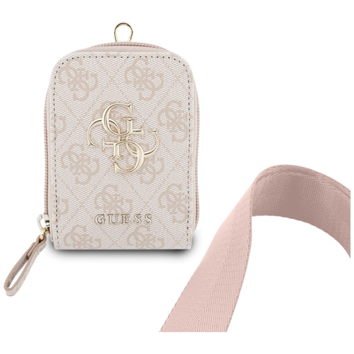 Guess - Guess Universal Mobilrem med Plånbok 4G Metal Logo - Rosa