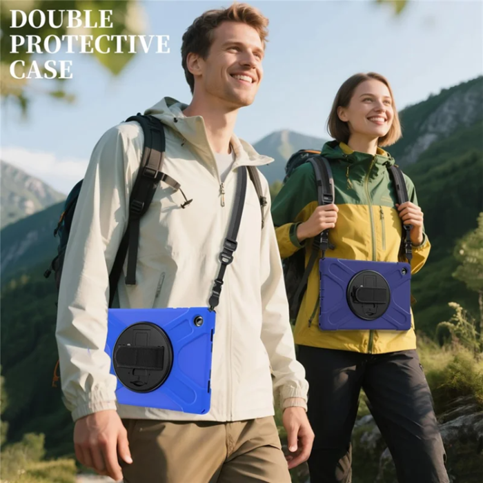 A-One Brand - Galaxy Tab A11 Plus Mobilskal Kickstand Silikon Axelrem