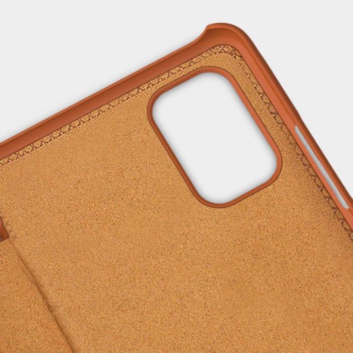Nillkin - Nillkin Qin Plånboksfodral Xiaomi Poco M4 Pro 5G - Brun