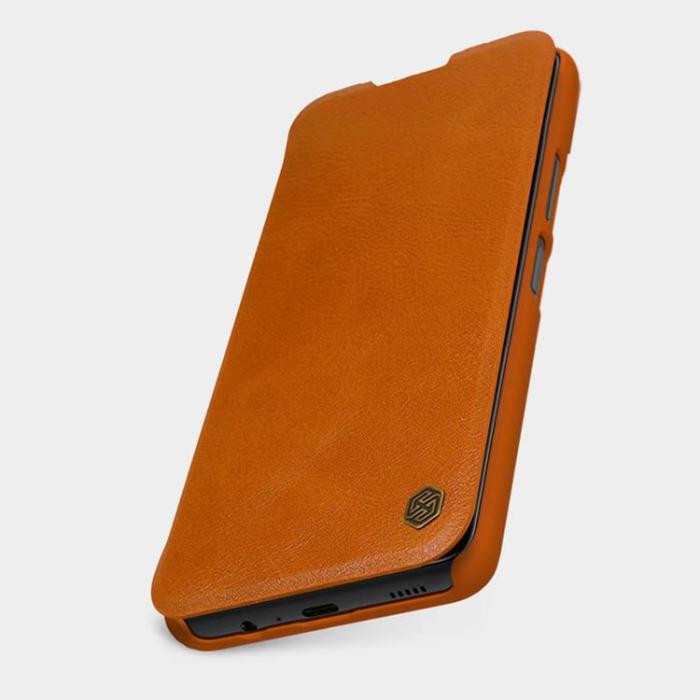 Nillkin - Nillkin Qin Plånboksfodral Xiaomi Poco M4 Pro 5G - Brun