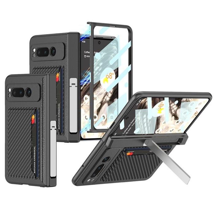 OEM - Google Pixel Fold Mobilskal Korthållare Kickstand - Carbon