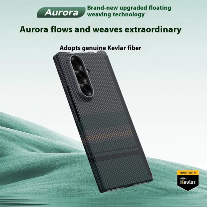 Benks - BENKS Galaxy Z Fold 7 5G Mobilskal Magsafe kevlar Aramid Fiber - Aurora Weave