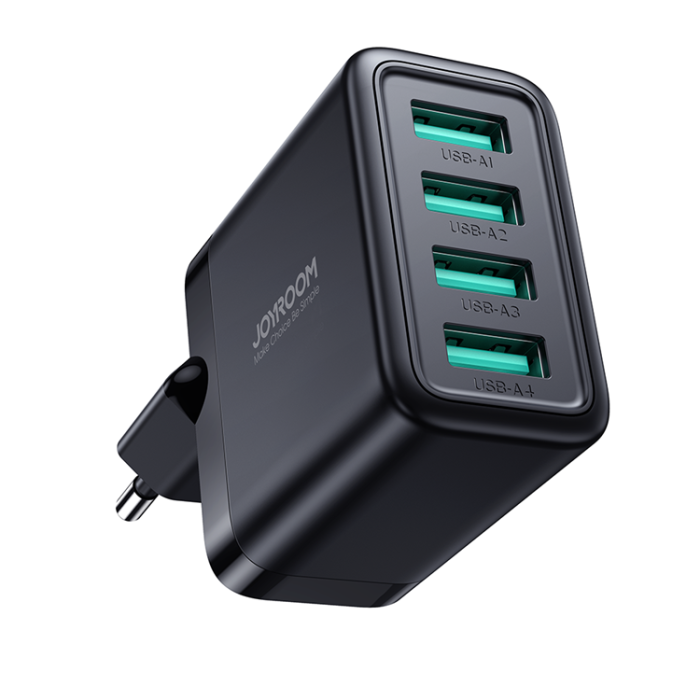 Joyroom - Joyroom Väggladdare 4xUSB-A 24W 4.8A - Svart