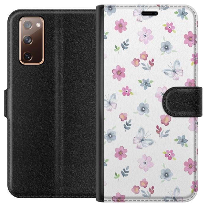 iSecrets - Plånboksfodral till Samsung Galaxy S20 FE med Blommor och fjärillar