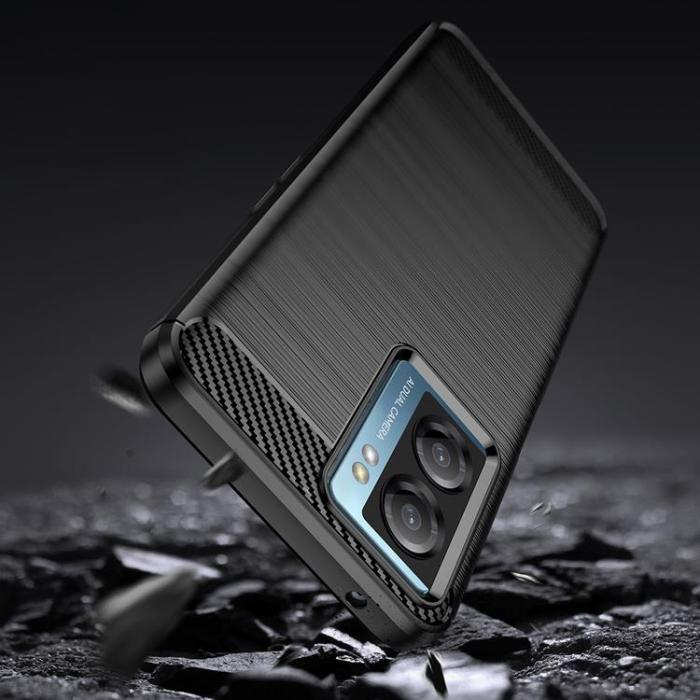 OEM - Xiaomi Poco F4 5G Skal Silicone Carbon Flexible - Svart