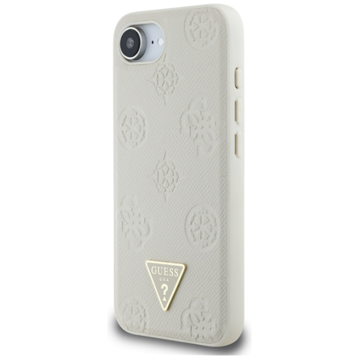 Guess - Guess iPhone 16e Mobilskal Magsafe Triangle Logo - Beige