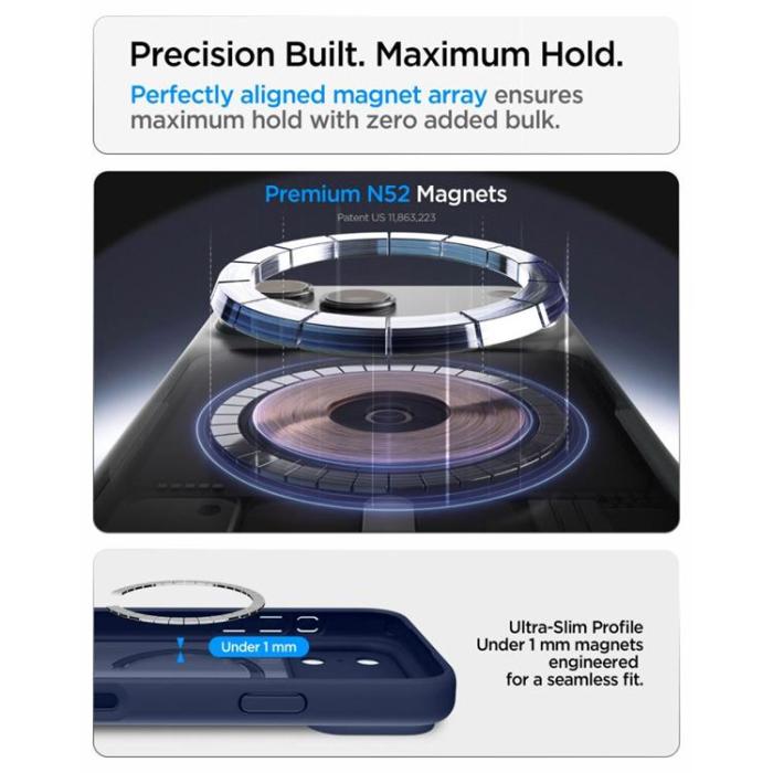 Spigen - Spigen Mobilskal För iPhone 18 Pro/17 Pro Magsafe Ultra Hybrid - Frost Djupblå