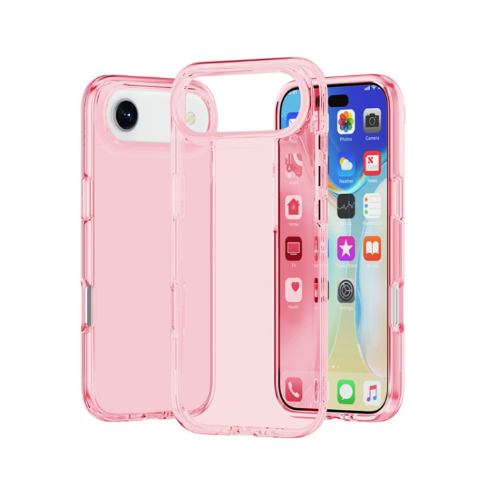 AMORUS - AMORUS iPhone Air Mobilskal Shockproof - Clear Rosa