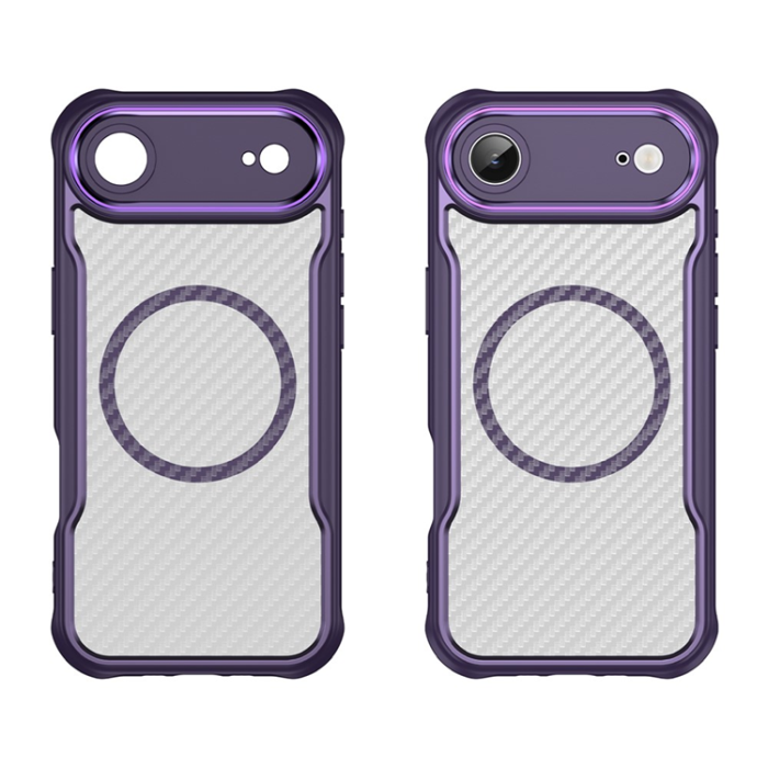 A-One Brand - iPhone 17 Air Mobilskal MagSafe Carbon Fiber - Lila