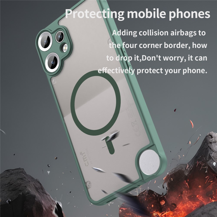 A-One Brand - Nothing CMF Phone 2 Pro Mobilskal MagSafe Anti Drop - Grön