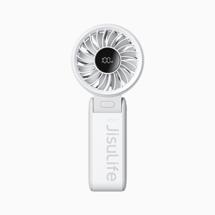 Jisulife - Jisulife Bärbar USB Handfläkt 5000 mAh Life7 - Grå