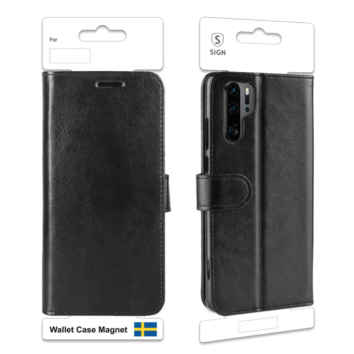 SiGN - SiGN Plånboksfodral för Huawei P30 Pro - Svart